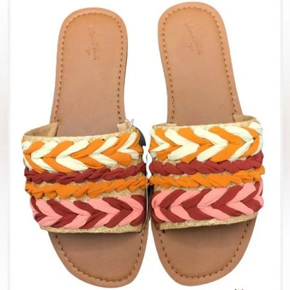 Universal Thread Women's Eve Square Toe Raffia Na… - image 1